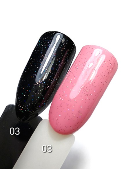 Топ для гель-лака без липкого слоя Akinami Glitter Top Gel 3, 9 мл
