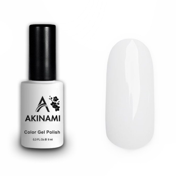 Гель-лак Akinami 001 White, 9мл
